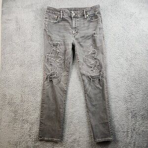 American Eagle AE Next Level Flex Patched Athletic Skinny Jean Men's 32x30 Faded